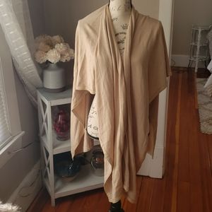Beige poncho